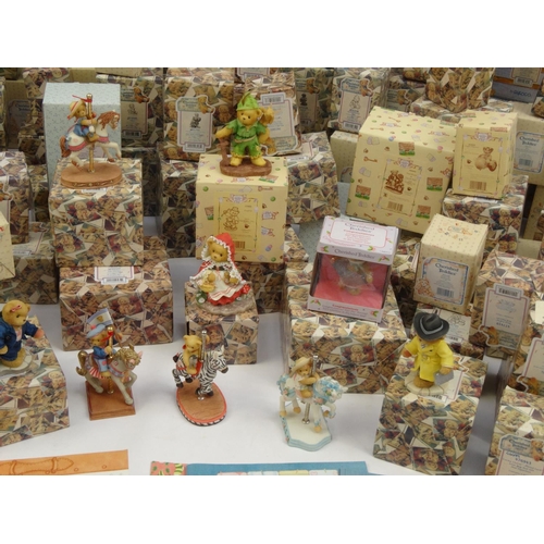 2296A - Extensive collection of cherished teddies ornaments mostly boxed and some sets, including The Circus... 