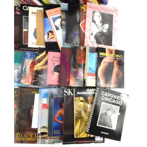 2188 - Large collection of mostly hardback erotic books including The Karma Sutra, Primitive Eroticism by O... 