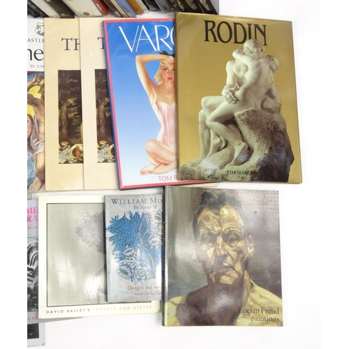 2187 - Large collection of mostly hardback erotic, photography and art related books including Lucian Freud... 