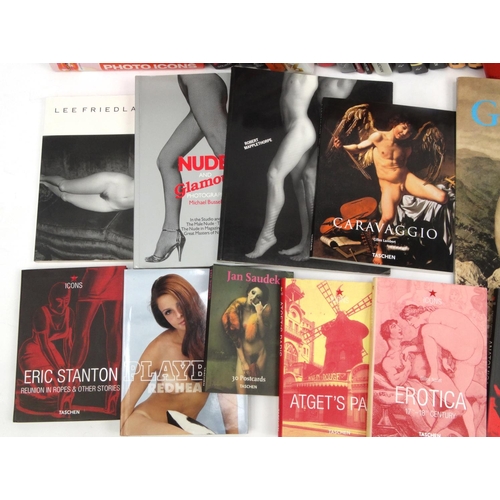 2186 - Collection of hard and soft back erotic and photography related books including, examples by Taschen... 