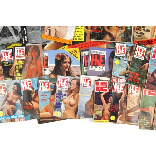 2189 - Extensive collection of International Health and Efficiency Monthly Naturist magazines