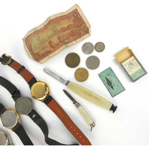 2373 - Small selection of assorted ladies and gentlemen's wristwatches including a Roamer trench watch Time... 