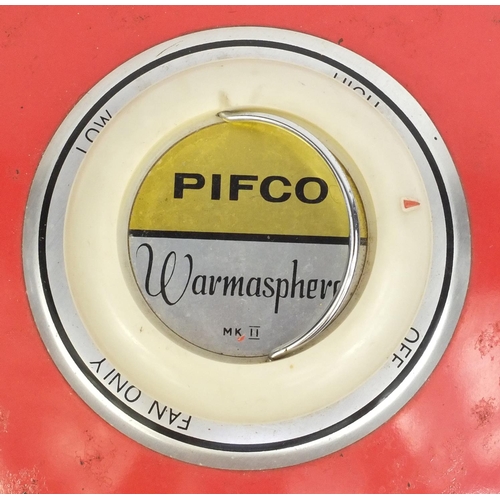 2185 - Vintage Pifco Warmasphere heater, 36cm in diameter