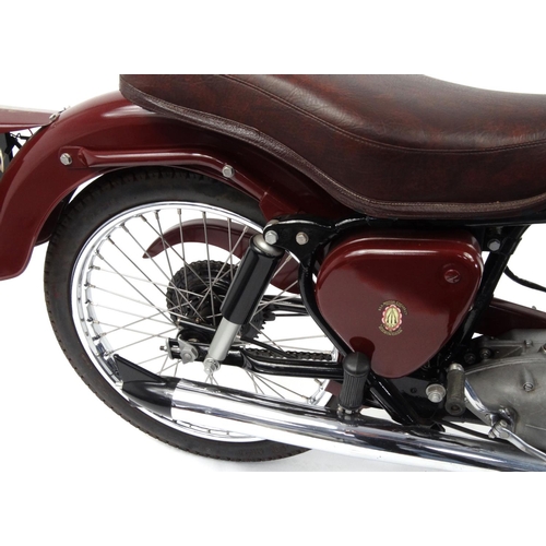 2001 - 1957 Red BSA Bantam Major D3 150cc motorbike, 21801 recorded miles, registration - EHC 358, one reco... 