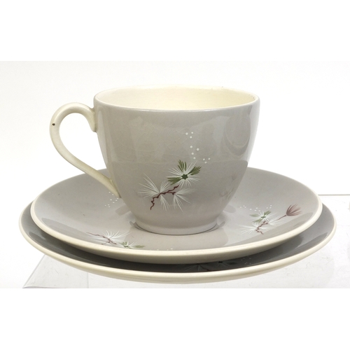 2225 - Royal Doulton frost pine pattern six piece coffee service, including coffee pot, milk jug, sugar bow... 