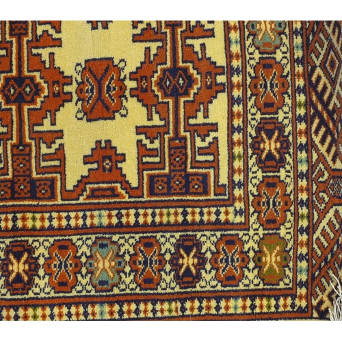 35 - Rectangular Middle Eastern geometric pattern rug, 150cm x 113cm