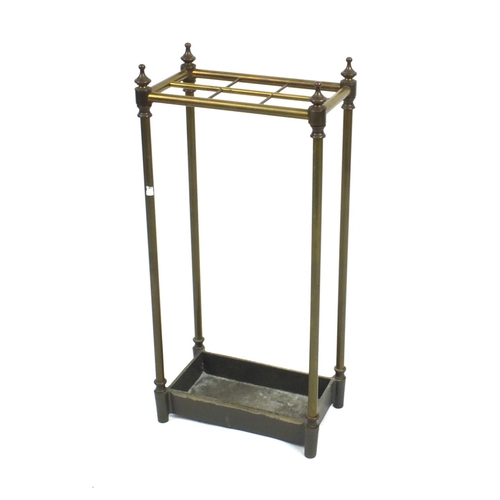 26 - Brass stick stand, 65cm high