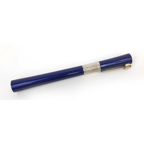 313 - Boxed Waterman Sérénité blue ball point pen, with accessories, 14.5cm long