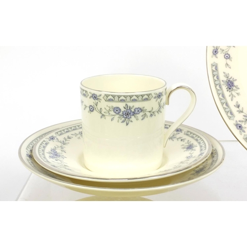 2111 - Collection of Minton's Bellemeade tea/dinnerware including tea pot, coffee pot, cups, saucers, milk ... 