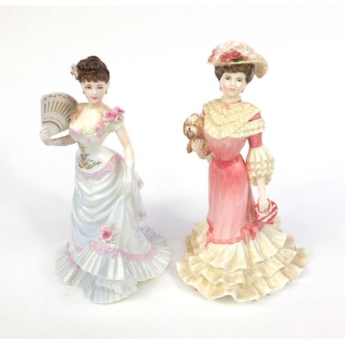 2073 - Two limited edition Coalport figurines comprising Lillie Langtry and Georgina, the tallest 22cm high