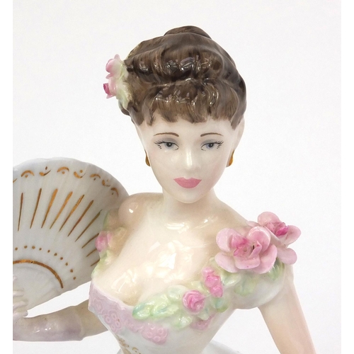 2073 - Two limited edition Coalport figurines comprising Lillie Langtry and Georgina, the tallest 22cm high