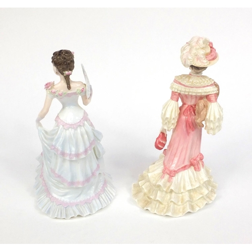 2073 - Two limited edition Coalport figurines comprising Lillie Langtry and Georgina, the tallest 22cm high