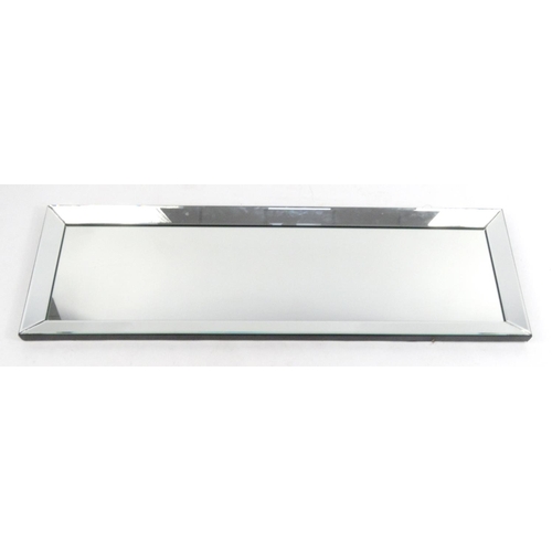 61 - Modern contemporary bevelled edge full length mirror, 155cm x 48cm