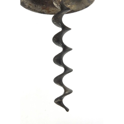 46 - Wulfrun plants steel corkscrew, patent No.5549, 17cm when closed