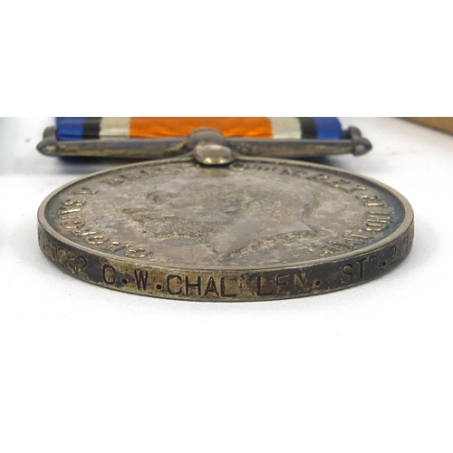 562 - British Military interest World War I Victory and 1914-18 War medal awarded to K.50232C.W.CHALKLEN.S... 