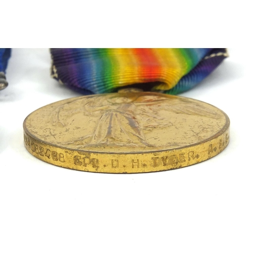 569 - British Military interest World War I Victory and War medals awarded to M2-182408CPL.D.H.TYLER.A.S.C... 