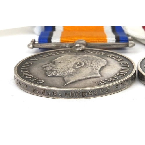 560 - British Military interest World War I medal group comprising 1940-18 war medal and the Naval service... 