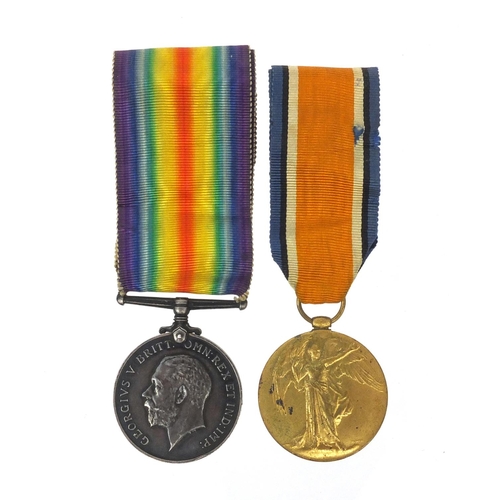 563 - British Military interest World War I Victory and 1914-18 war medal awarded to 49712PTE.H.WILLIAMS.L... 