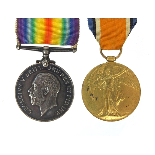 563 - British Military interest World War I Victory and 1914-18 war medal awarded to 49712PTE.H.WILLIAMS.L... 