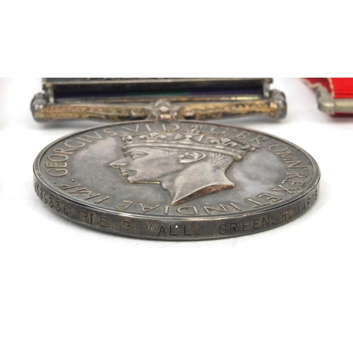 579 - British Military medals comprising a George VI General Service medal with Palestine bar and original... 