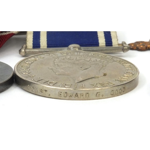 580 - British Police and Military interest medal group comprising for Exemplary Police Service medal award... 