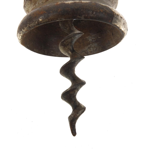 49 - French Damant of Paris steel corkscrew, 19cm when closed