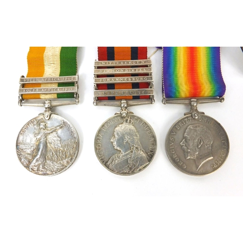 552 - British Military interest medals comprising Victorian South African medal, Edward VIII South Africa ... 