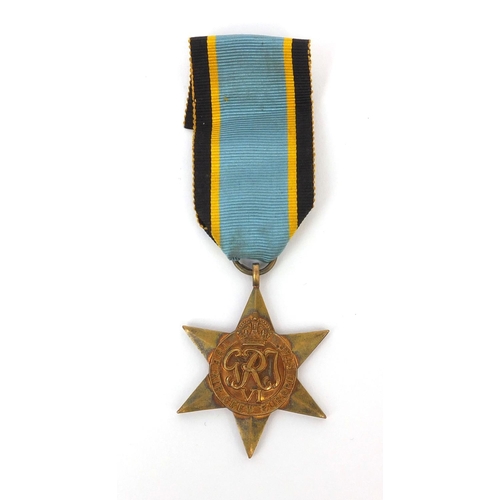 575 - British military interest World War II Air Crew Europe Star with ribbon