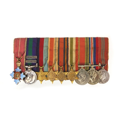 582 - British Military interest dress medal group comprising The Order of The British Empire, Palestine me... 