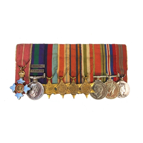 582 - British Military interest dress medal group comprising The Order of The British Empire, Palestine me... 