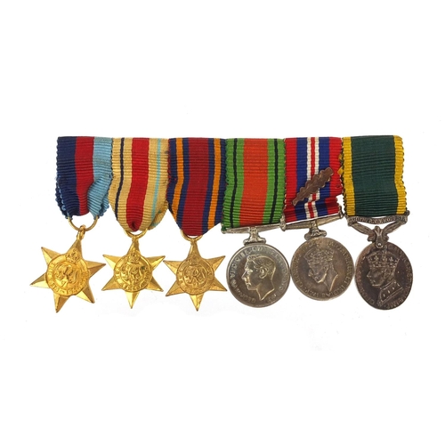 584 - British Military interest World War II dress medal group comprising The 1939-45 War medal with Oak L... 