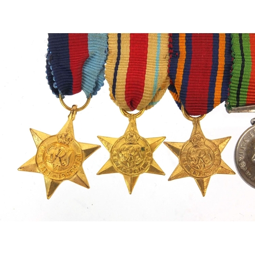 584 - British Military interest World War II dress medal group comprising The 1939-45 War medal with Oak L... 