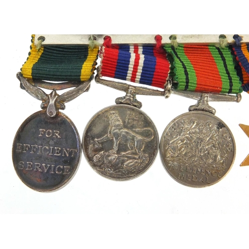 584 - British Military interest World War II dress medal group comprising The 1939-45 War medal with Oak L... 