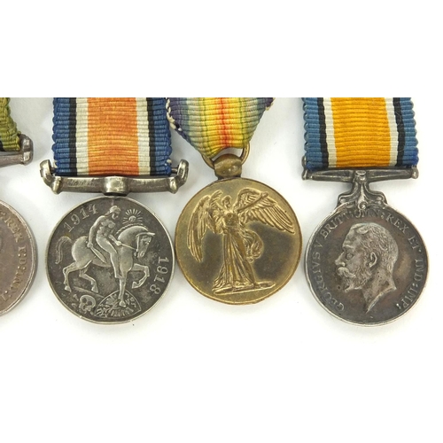 585 - Group of British Military interest World War I dress medals comprising Victory medal, 1914-18 War me... 