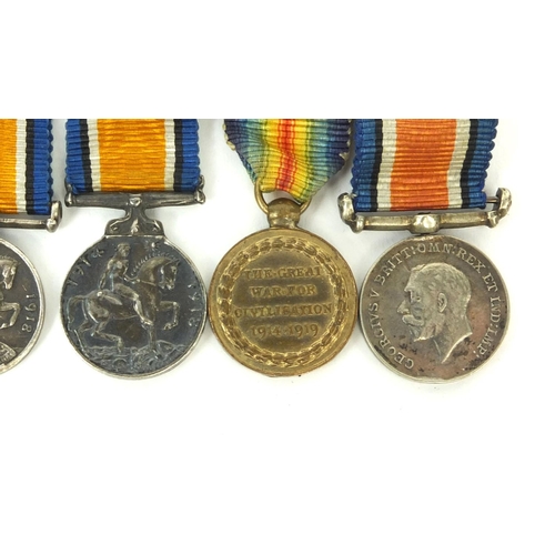 585 - Group of British Military interest World War I dress medals comprising Victory medal, 1914-18 War me... 