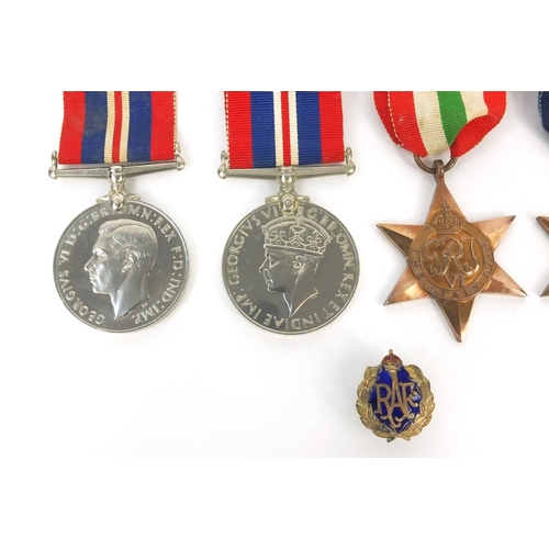 576 - Group of British Military interest World War II medals including The Defence medal, The Africa Star,... 