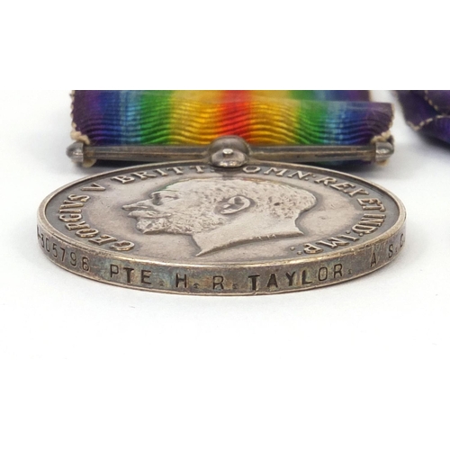 559 - British Military interest World War I medals comprising Victory medal, 1914-18 War medal and 1914 St... 