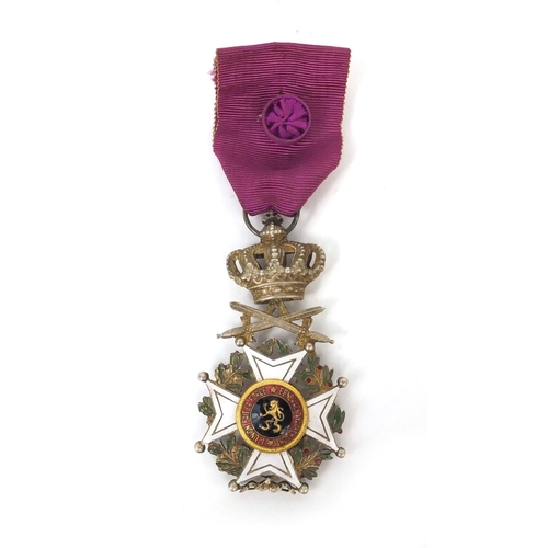 586 - Belgium Military interest Order of Leopold cross