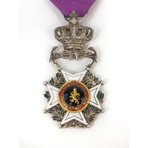 587 - Belgium Military interest Order of Leopold Naval Grand Cross