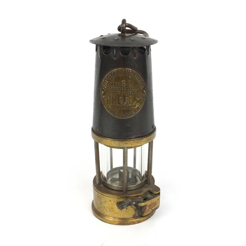 202E - Eccle miners lamp type SLN No.52, 23cm high