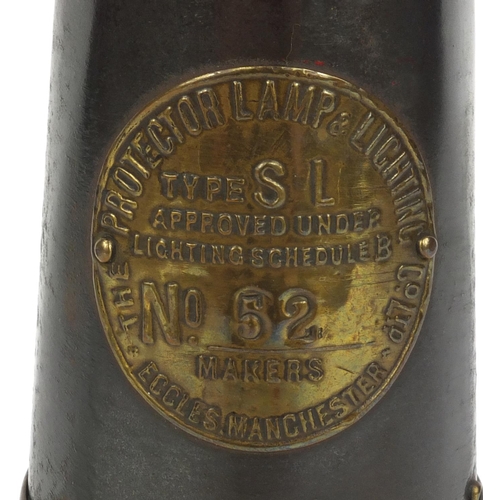 202E - Eccle miners lamp type SLN No.52, 23cm high