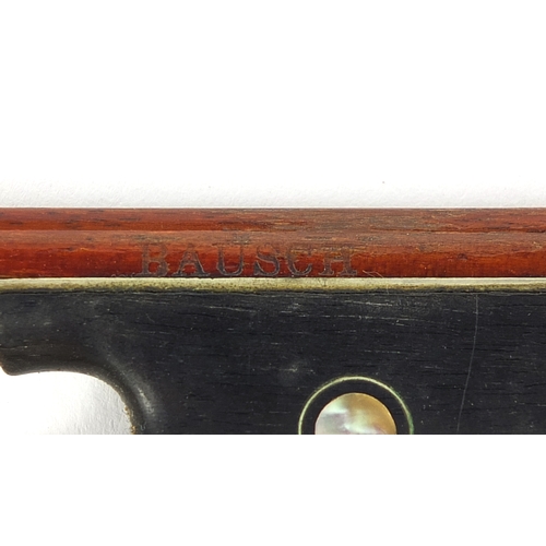 545A - Old wooden violin with one piece back, bearing a Mamias Neuner, Geigenma label to the inside with tw... 