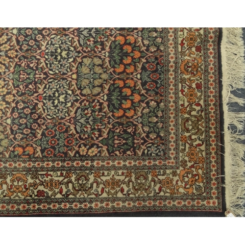 2021 - Large rectangular Indo Persian carpet, the central field and boarder profusely decorated with over t... 