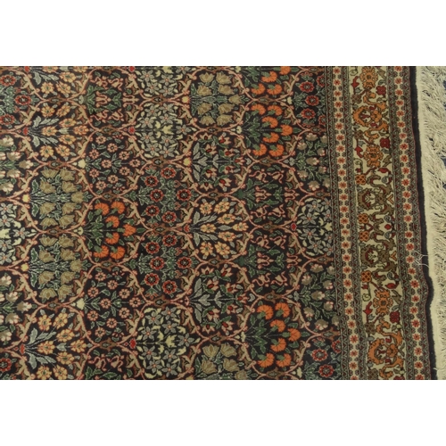 2021 - Large rectangular Indo Persian carpet, the central field and boarder profusely decorated with over t... 