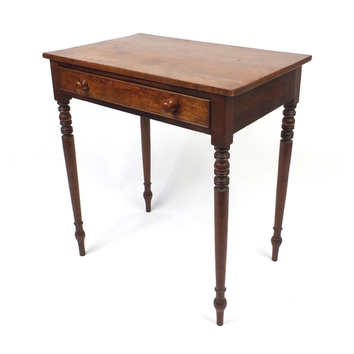 2023 - Regency mahogany side table with frieze drawer, 67cm high x 70cm wide x 50cm deep
