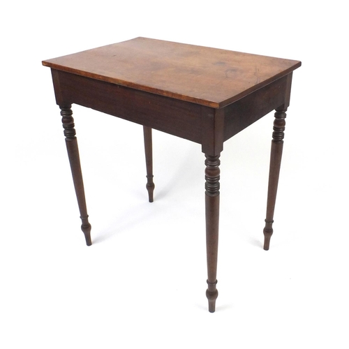 2023 - Regency mahogany side table with frieze drawer, 67cm high x 70cm wide x 50cm deep
