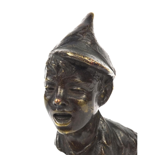 169 - Bronze Peter Pan car mascot, 14cm high