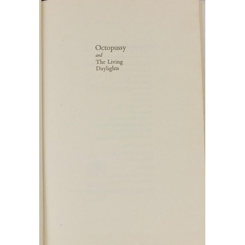 232 - Octopussy and The Living Daylights by Ian Flemming, first edition hardback book, published by Jonath... 