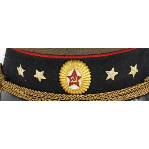 709 - Military interest Russian style visor cap