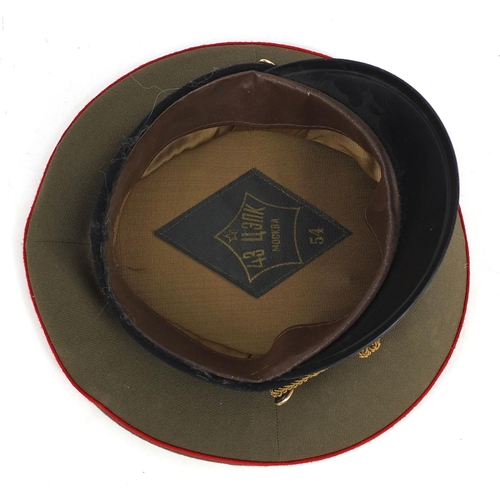 709 - Military interest Russian style visor cap